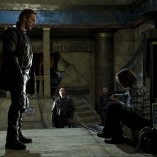 Mike Dopud e Robert Carlyle nell'episodio Subversion di Stargate Universe