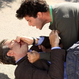 Giulio Forges Davanzati e Max Tortora nel film tv Nemici amici