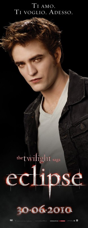 Un Character Poster Italiano Di Robert Pattinson Per Il Film The Twilight Saga Eclipse 165000