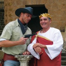 Max Bertolani e Patrizio Oliva in una scena di Butterfly Zone - Il senso della farfalla