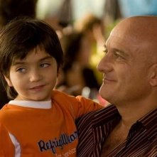 Gianluca Grecchi e Claudio Bisio sul set del film televisivo Due imbroglioni e mezzo