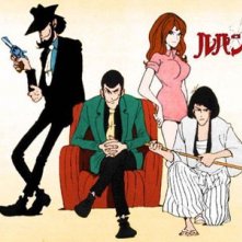 Immagine promo con i personaggi dell'anime Le avventure di Lupin III