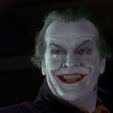 Jack Nicholson è il temibile Joker in una scena del film Batman di Tim Burton