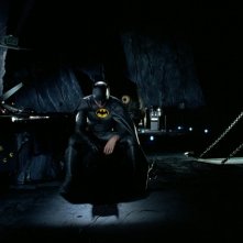 Michael Keaton in una scena del film Batman - il ritorno (1992)