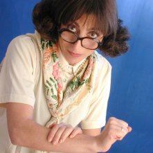 Antonella Stefanucci nei panni della professoressa Scarpone, suo personaggio comico.