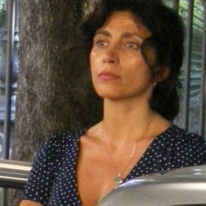 Antonella Stefanucci sul set di un cortometraggio