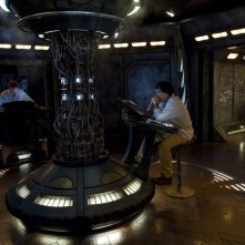 Patrick Gilmore, Peter Kelamis e Robert Carlyle sulla Destiny nell'episodio Incursion: Part 2 di Stargate Universe