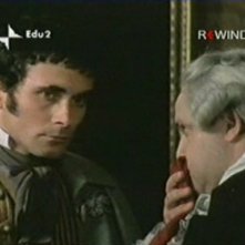 Antonio Orfanò accanto a Renato Scarpa in una scena di La Certosa di Parma regia di Mauro Bolognini