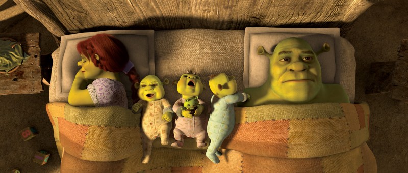 La Famiglia Di Shrek Al Completo Nel Film Shrek E Vissero Felici E Contenti 165932