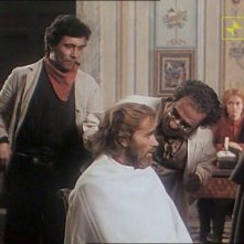 Antonio Orfanò accanto a Franco Nero in Garibaldi The General, regia di Luigi Magni