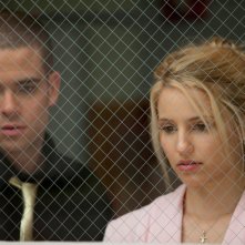 Puck (Mark Salling) e Quinn (Dianna Agron) all'ospedale nell'episodio Journey di Glee