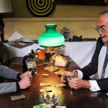 Francesco Venditti con Franco Califano nella serie televisiva Roma nuda