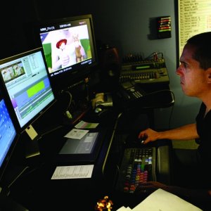 Il regista Lee Unkrich lavora al suo Toy Story 3