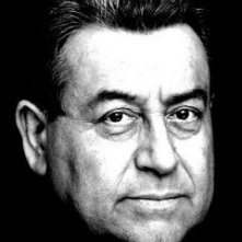 L'attore Enzo Salomone in un ritratto in bianco e nero