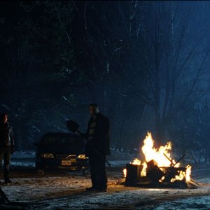 Adrien Brody e David Hewlett in una scena del film Splice