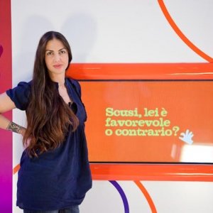 Benedetta Mazzini ospite di 'Scusi, lei è favorevole o contrario?'