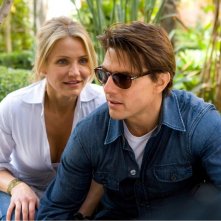 June (Cameron Diaz) e Roy (Tom Cruise) nel segno del mirino in una scena del film Innocenti bugie