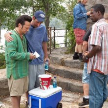 Rob Schneider, Adam Sandler e Chris Rock in una scena del film Un weekend da bamboccioni
