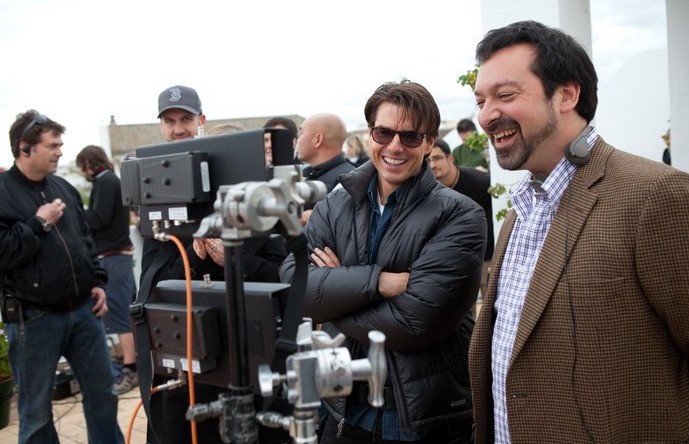 Tom Cruise e il regista James Mangold sul set del film Innocenti bugie