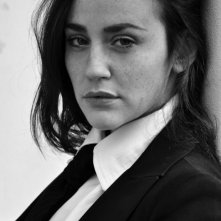 Maria Chiara Augenti in un ritratto in bianco e nero di Marco Giraldi