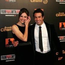 Pietro Taricone con Kasia Smutniak alla presentazione di From Paris with Love