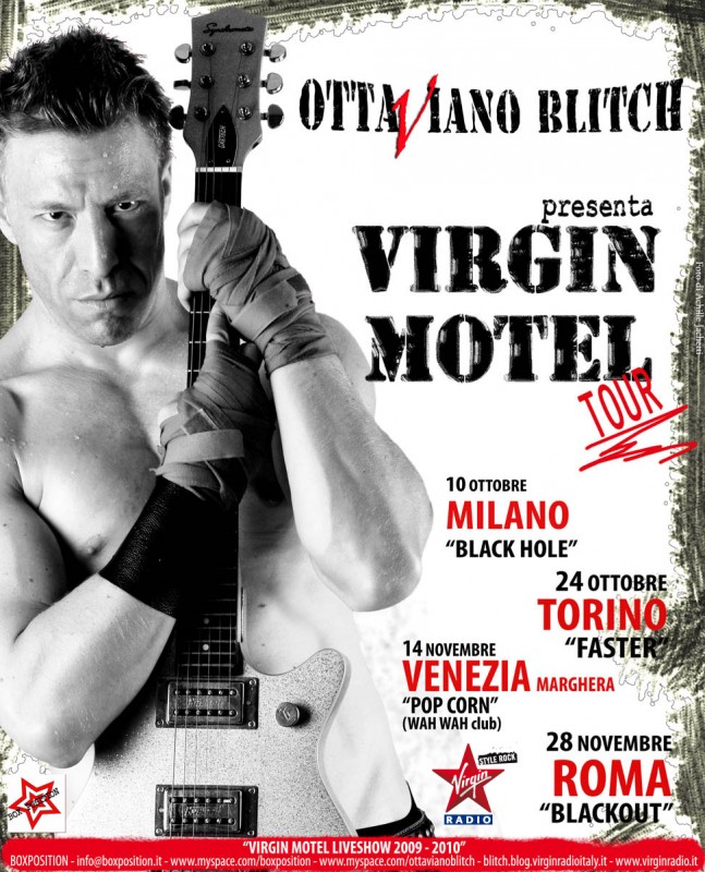 Ottaviano Blitch In Un Immagine Pubblicitaria Del Suo Virgin Motel Tour Con Le Date 167339