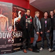Zampaglione e il cast di Shadow all'incontro con la stampa