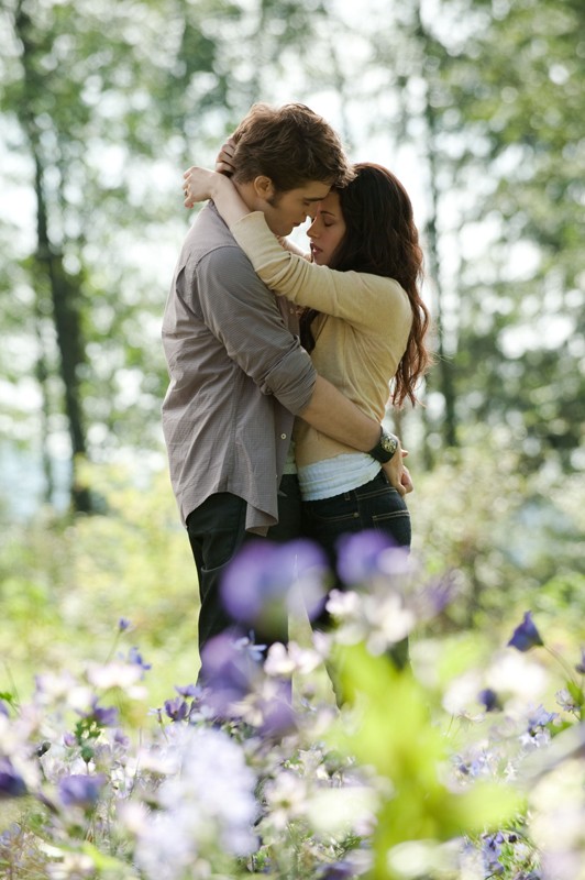 Un Romantico Momento Fra Robert Pattinson E Kristen Stewart Nella Radura In The Twilight Saga Eclipse 167605