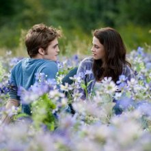 Una nuova foto di Robert Pattinson e Kristen Stewart nella radura fiorita in The Twilight Saga: Eclipse