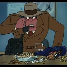 L'ispettore Zenigata in una scena del film d'animazione Lupin III: Il castello di Cagliostro
