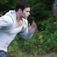 Emmett (Kellan Lutz) in corsa, in una sequenza del film The Twilight Saga: Eclipse
