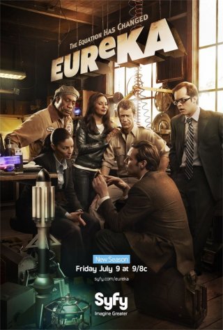 Un poster della stagione 4 di Eureka