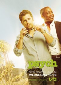 Un poster della stagione 5 di Psych