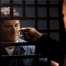 Gerard Butler e Jamie Foxx in un'immagine chiave del film Giustizia privata