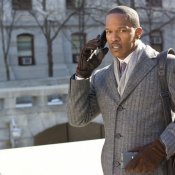 Jamie Foxx e Gerard Butler in una scena del film Law Abiding Citizen