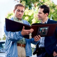 Steve Carell e Paul Rudd in una sequenza di Dinner for Schmucks