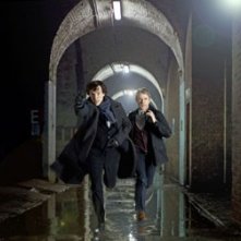 Benedict Cumberbatch E Martin Freeman In Una Scena Della Serie Sherlock 168840