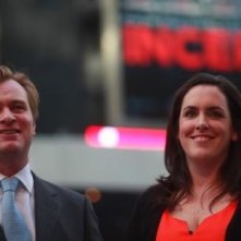 Il regista Christopher Nolan alla premiere americana del suo Inception
