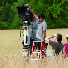 Il regista M. Night Shyamalan sul set del film The Last Airbender