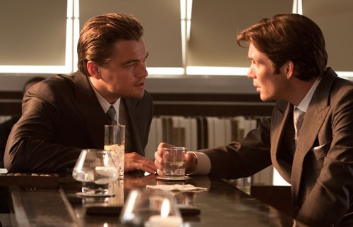 Leonardo DiCaprio e Cillian Murphy nel film Inception