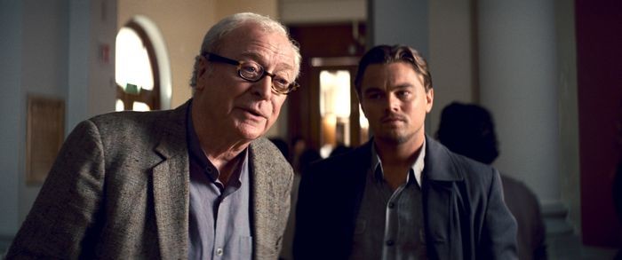 Michael Caine and Leonardo DiCaprio in Inception