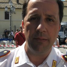 Stefano Simondo sul set di uno spot Sky ambientato a Bracciano.