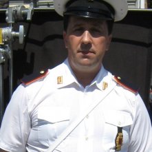 Stefano Simondo sul set di uno spot Sky diretto da D. Lodge