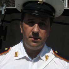 Stefano Simondo sul set di uno spot Sky diretto da David Lodge