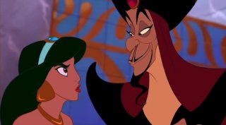 Una scena del film d\'animazione Aladdin del 1992