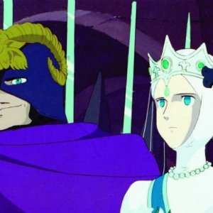 Il conte Cagliostro e Clarisse in una scena di Lupin III: Il castello di Cagliostro