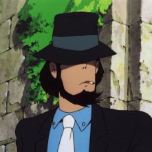 Jigen in una scena del film d'animazione Lupin III: Il castello di Cagliostro