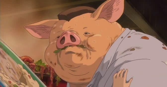 Una sequenza del film d'animazione La città incantata - Spirited Away