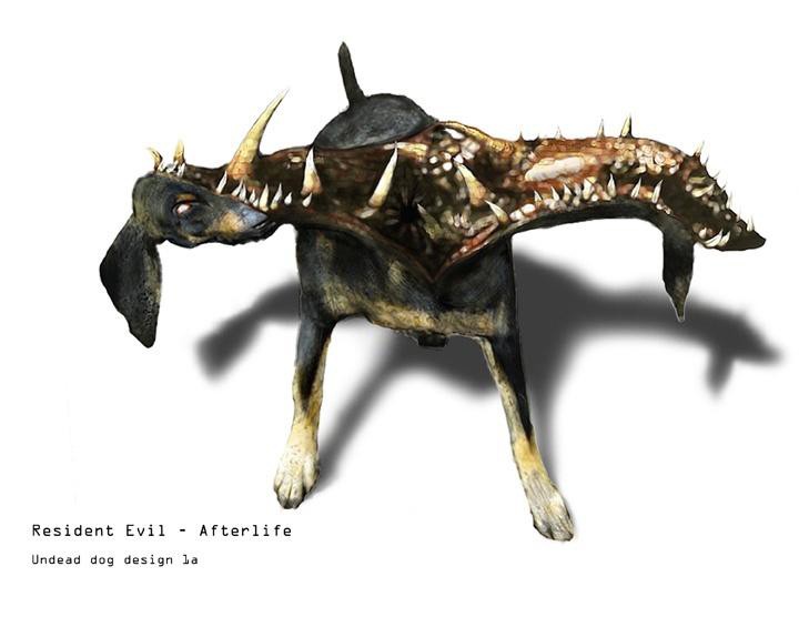 Un Immagine Grafica Dei Cani Zombie Che Verranno Utilizzati Nel Film Resident Evil Afterlife 169767