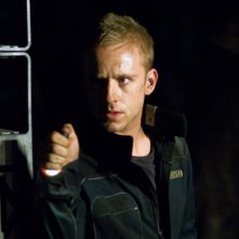 Ben Foster in un momento del film Pandorum